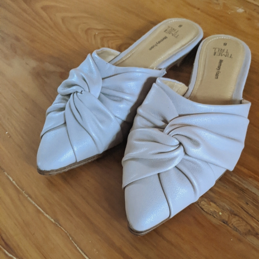 Time & Tru Light Pink Loafers